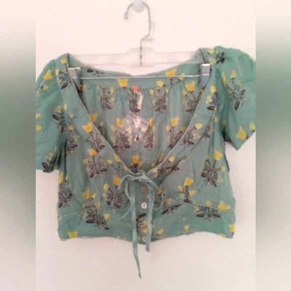 🦠NWOT Free People Sage Green Summer Skirt Set - Picture 7 of 7